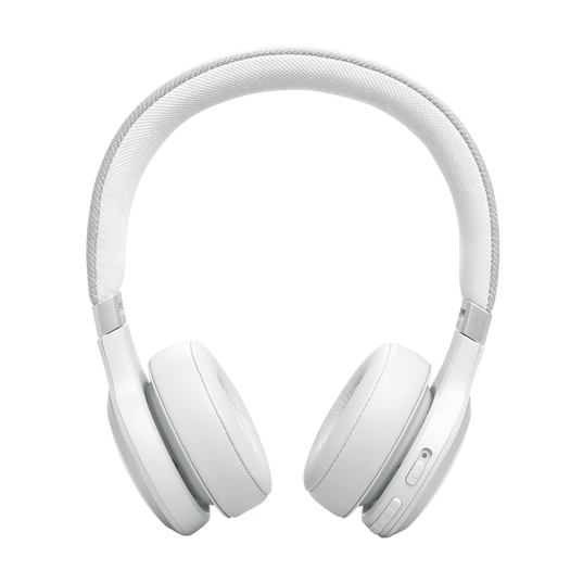 JBL Live 670NC - White - Wireless On-Ear Headphones with True Adaptive Noise Cancelling - Back